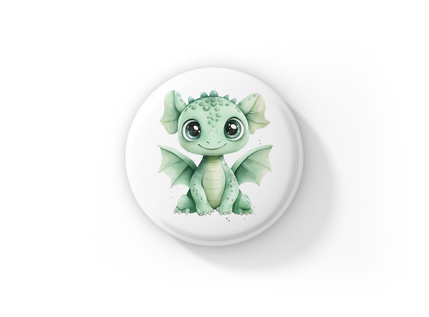 Dragon Pin Back Button, Magnet