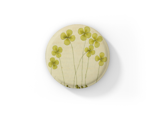 Clover Pin Back Button, Magnet, Keychain