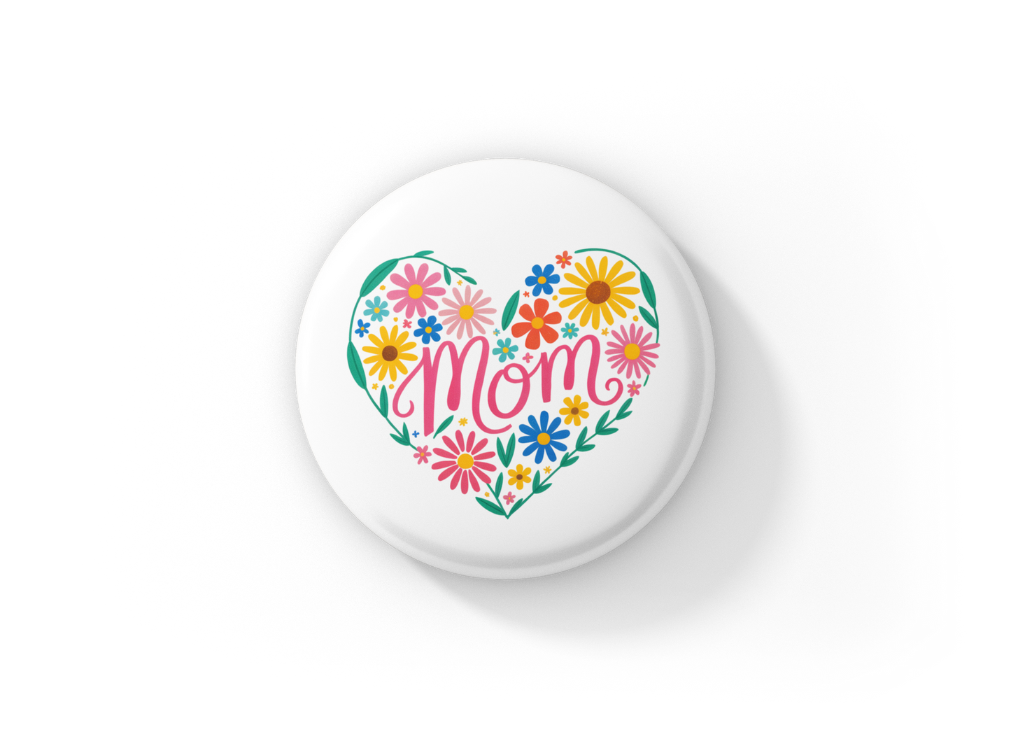 Mom Pin Back Button, Magnet