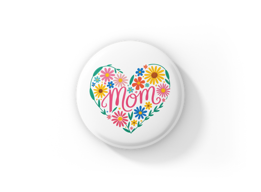 Mom Pin Back Button, Magnet