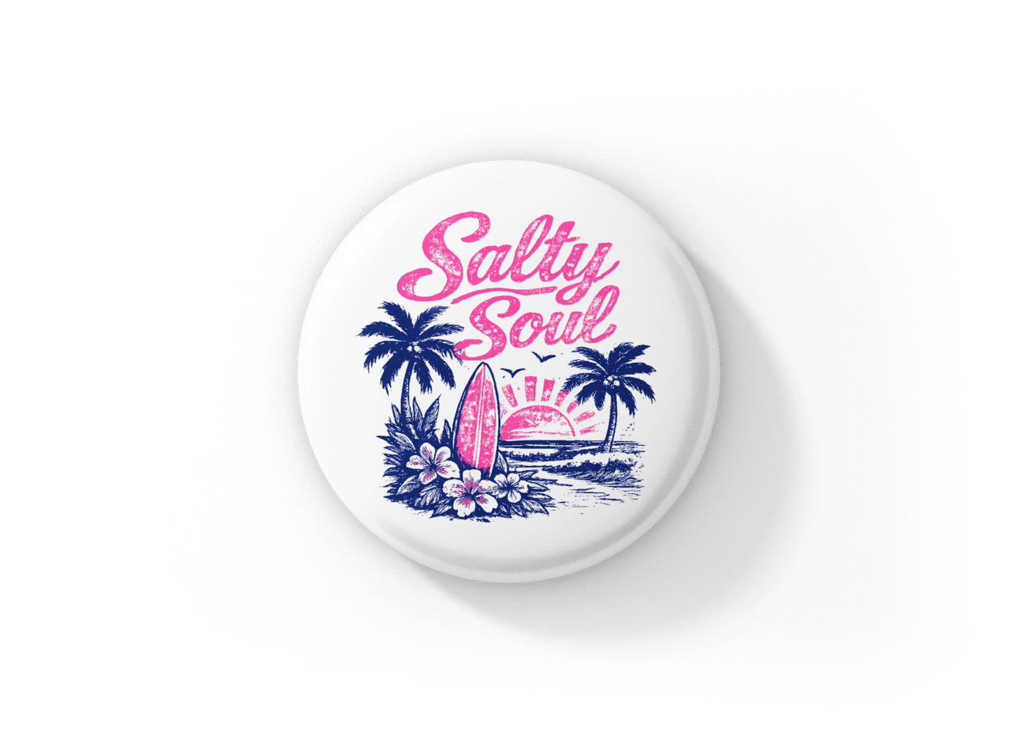 Salty Soul Pin Back Button, Magnet