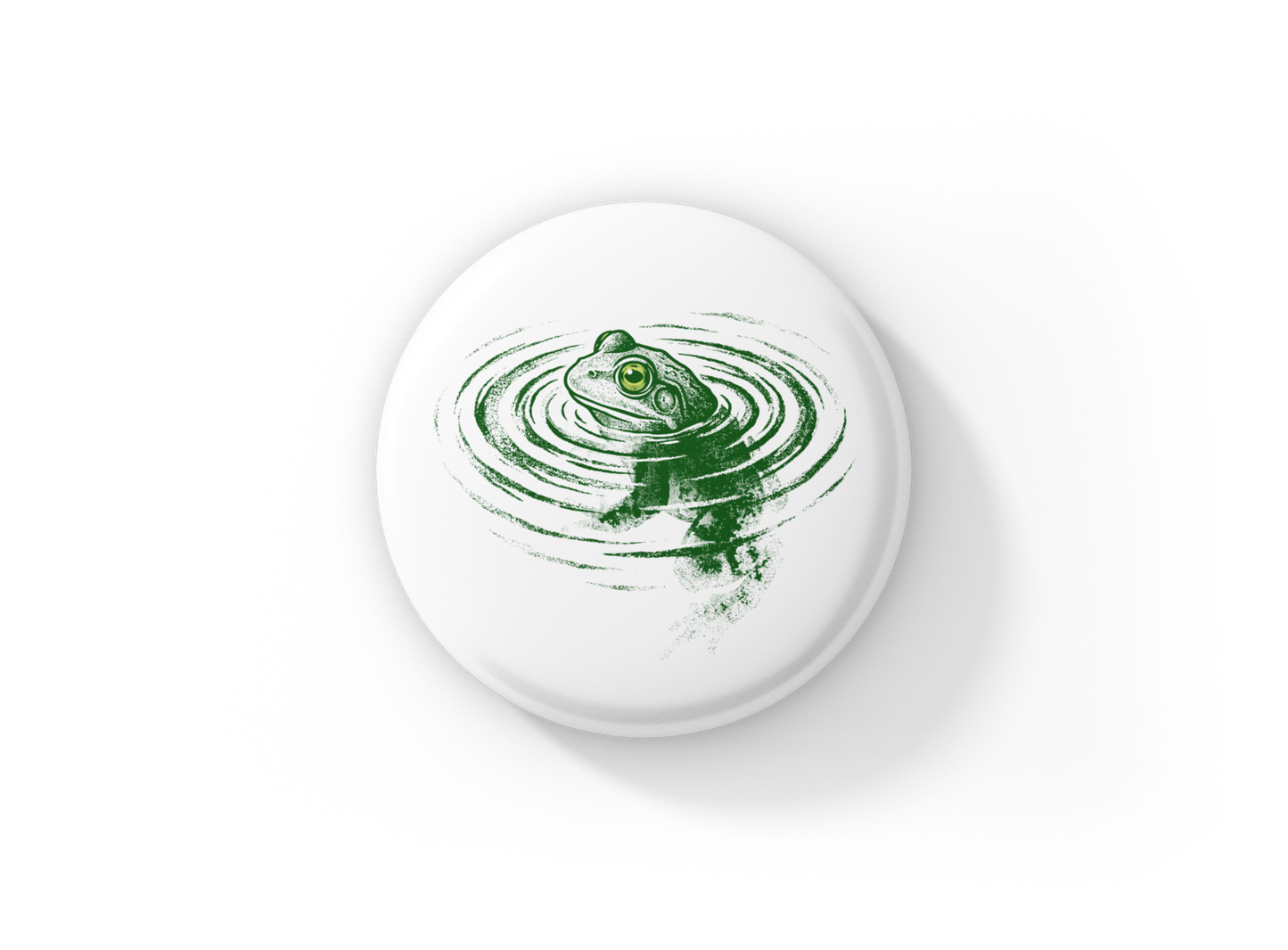 Frog Pin Back Button, Magnet