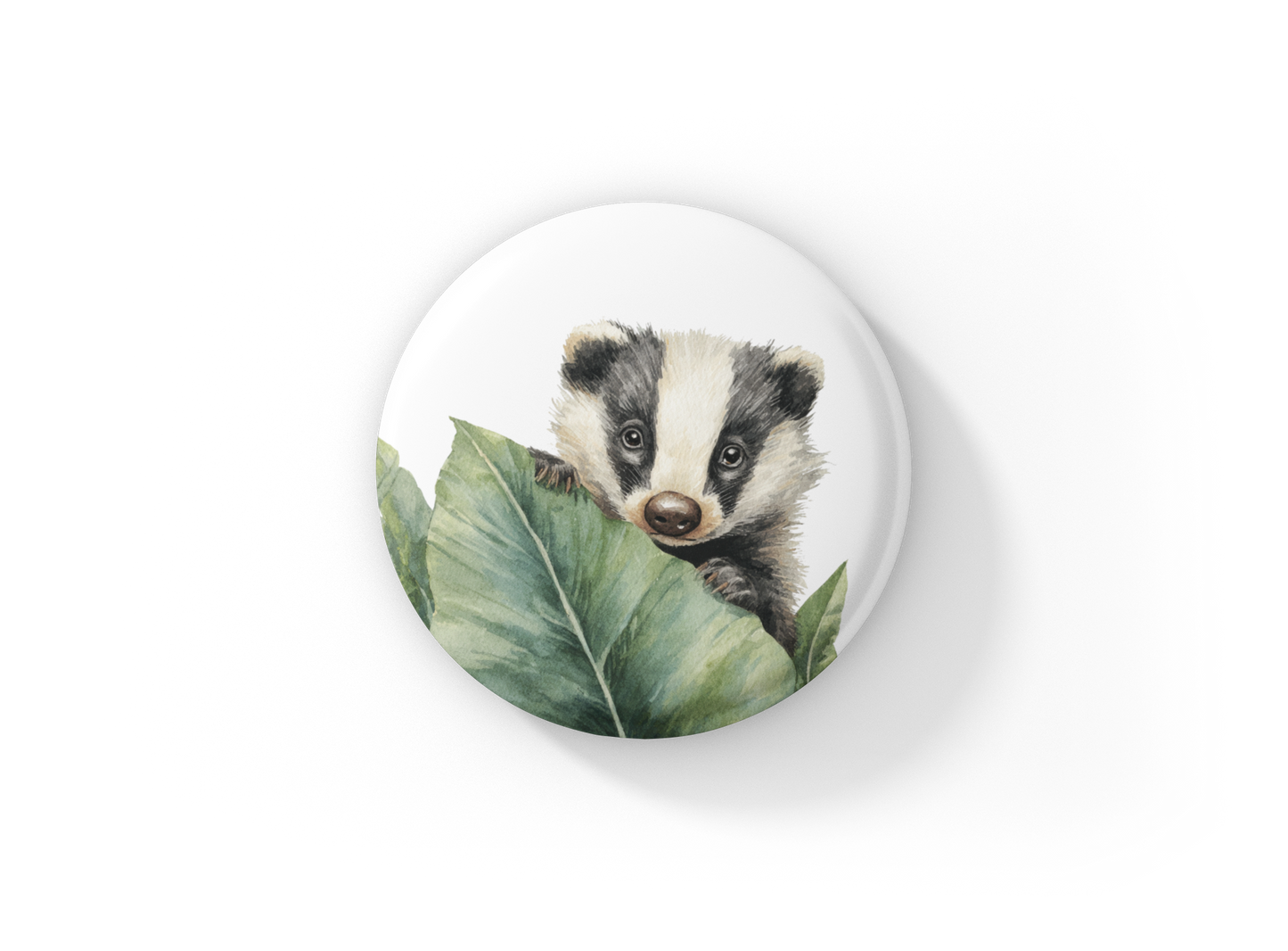 Badger 1 Pin Back Button, Magnet