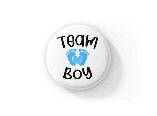 Team Boy Pin Back Button, Magnet