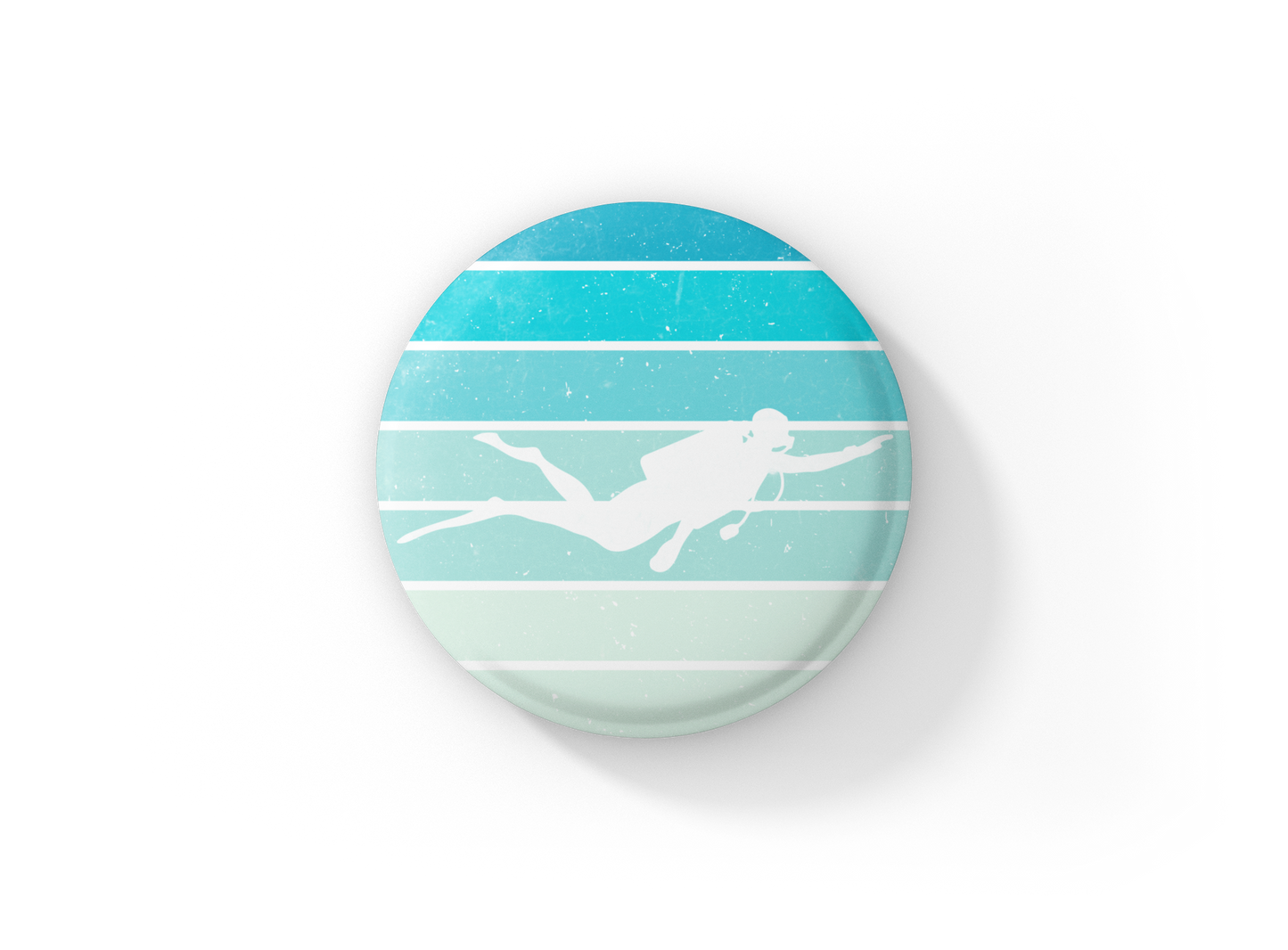 Diving Pin Back Button, Magnet