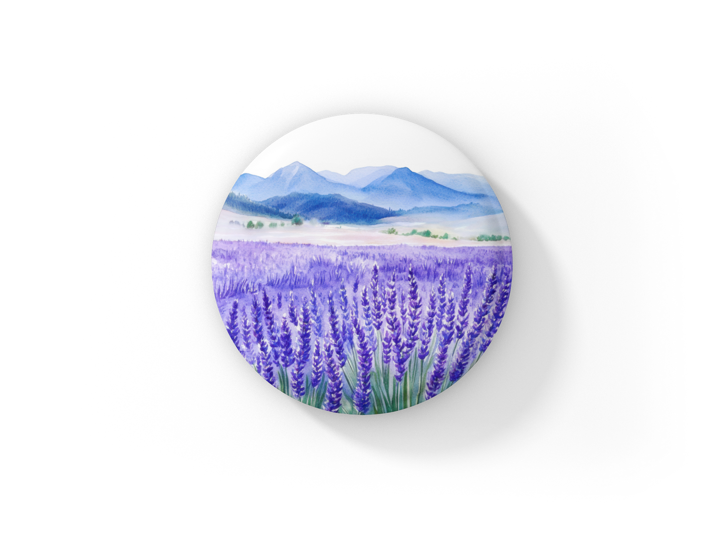 Mountain Lavender Pin Back Button, Magnet