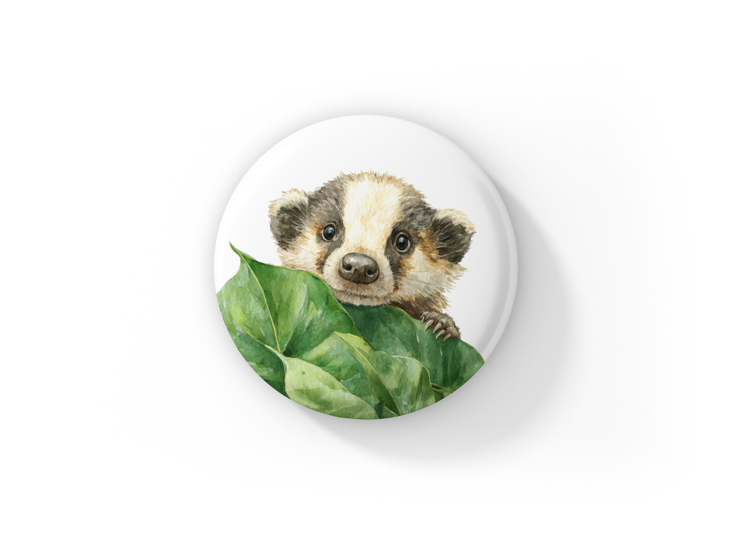 Badger 2 Pin Back Button, Magnet