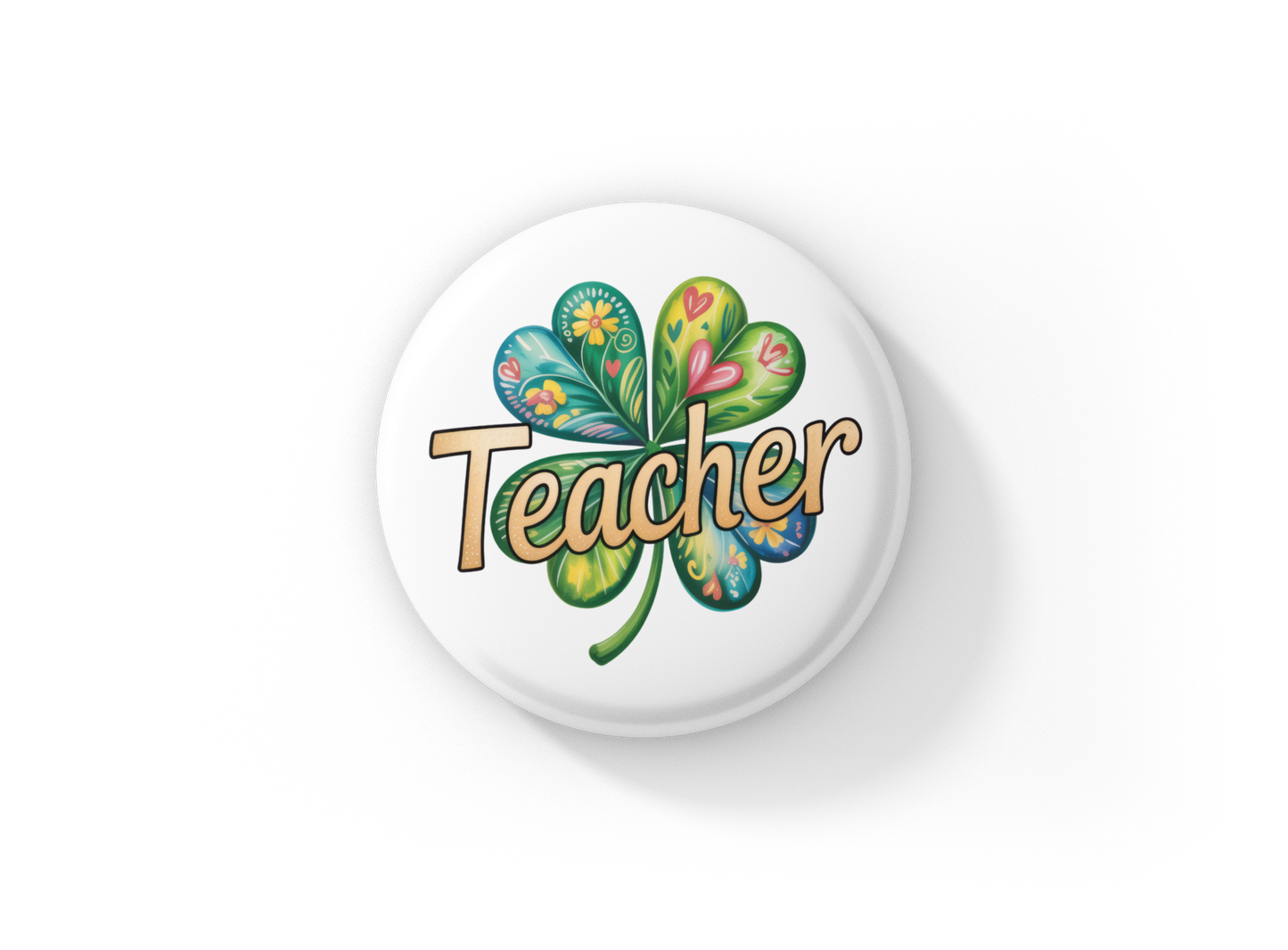 Teacher Pin Back Button, Magnet