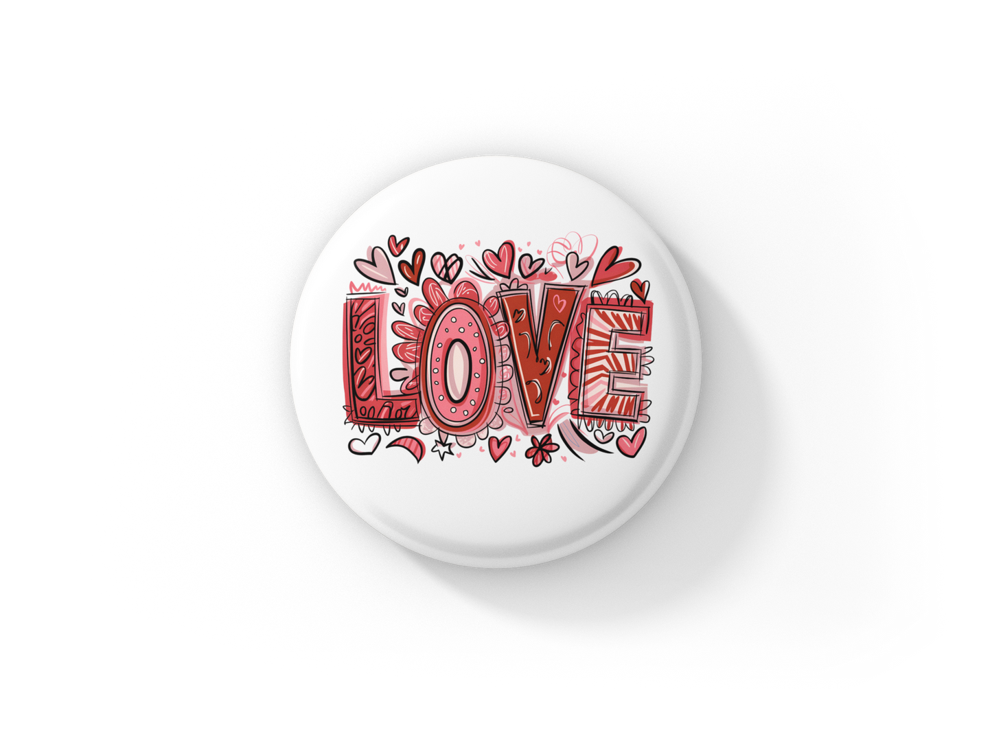 Love Pin Back Button, Magnet