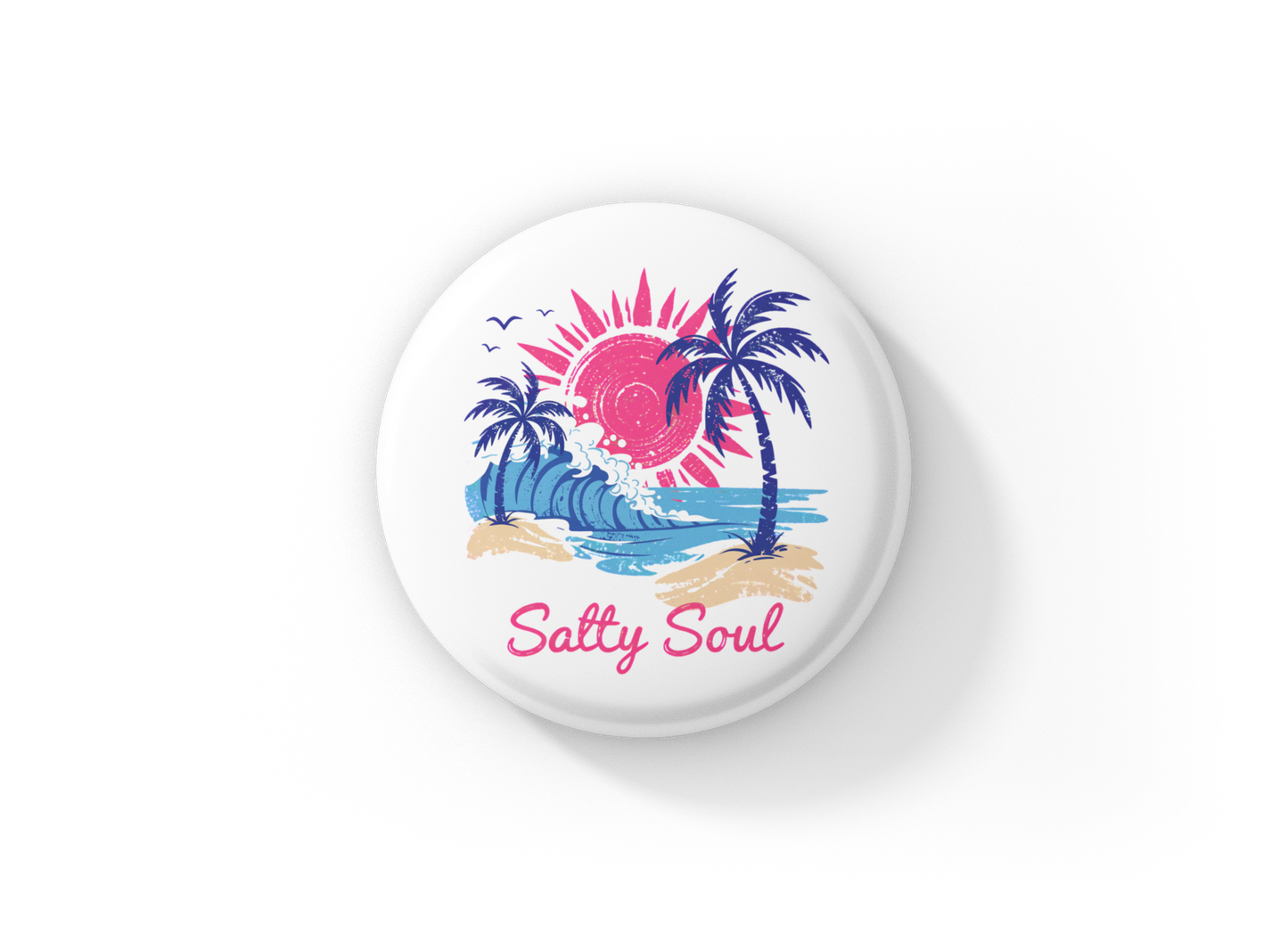 Salty Soul Pin Back Button, Magnet