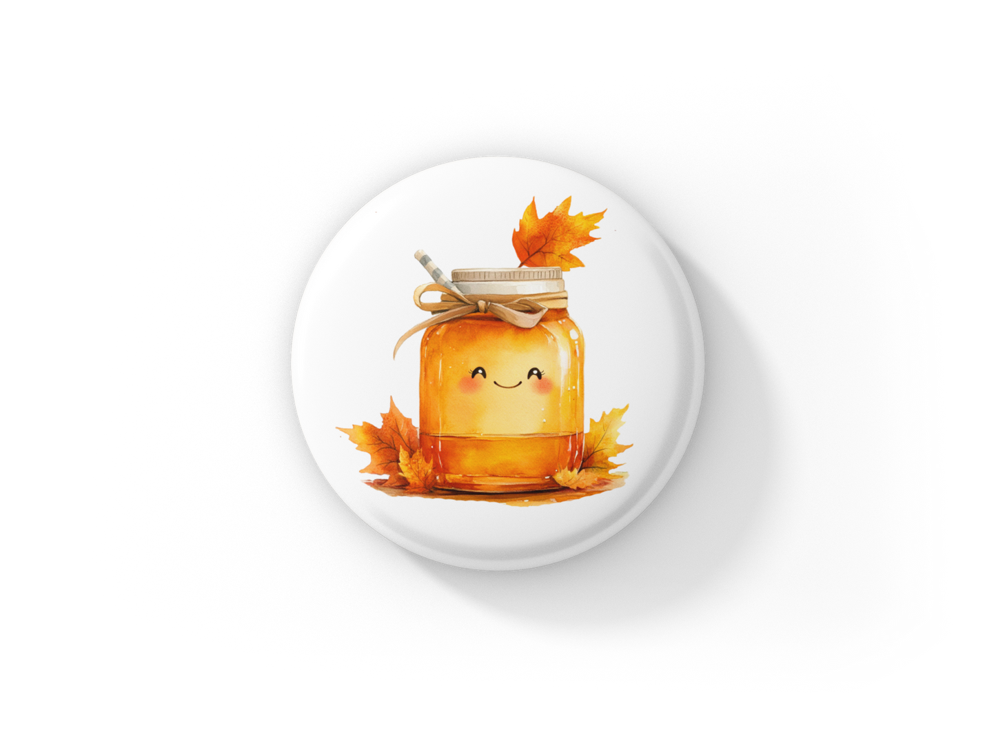 Maple Syrup Pin Back Button, Magnet