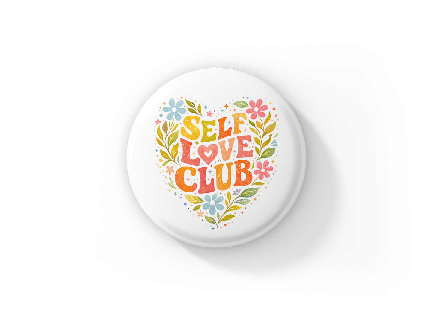 Self Love Club Pin Back Button, Magnet