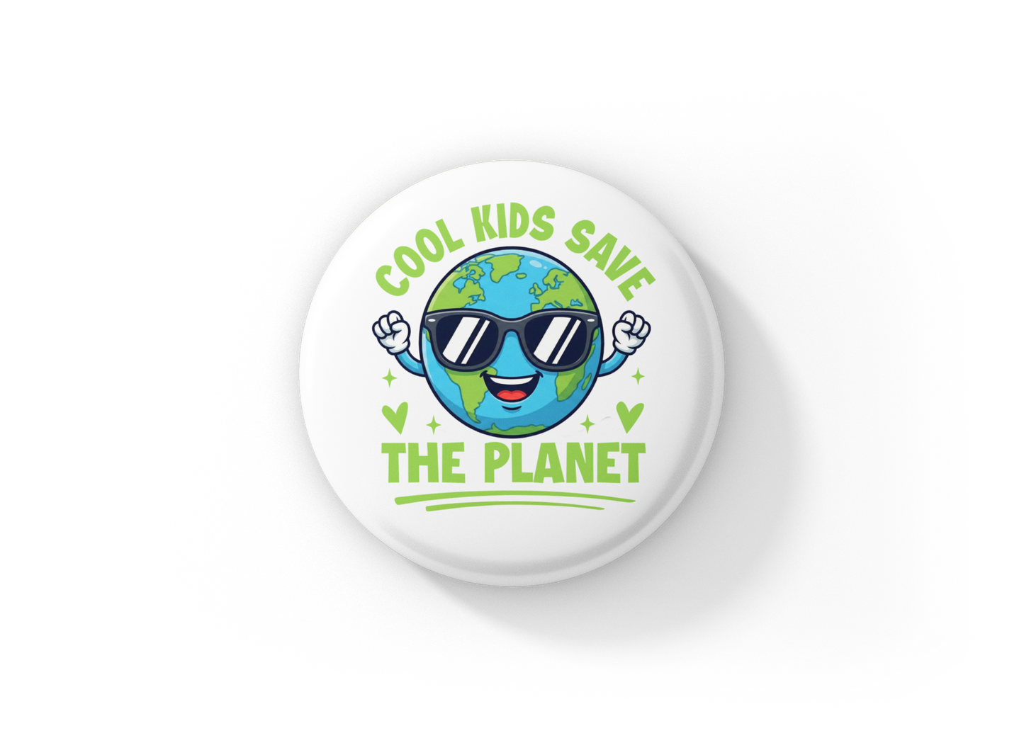 Cool Kids Save The Planet Pin Back Button, Magnet