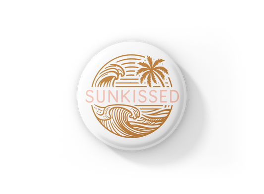 Sunkissed Pin Back Button, Magnet
