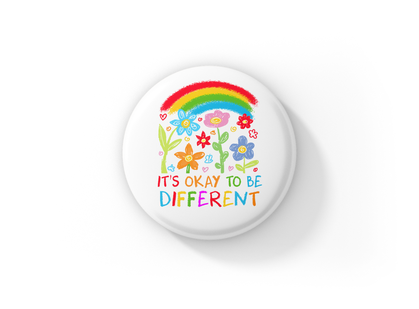 It's Ok To Be Different Pin Back Button, Magnet