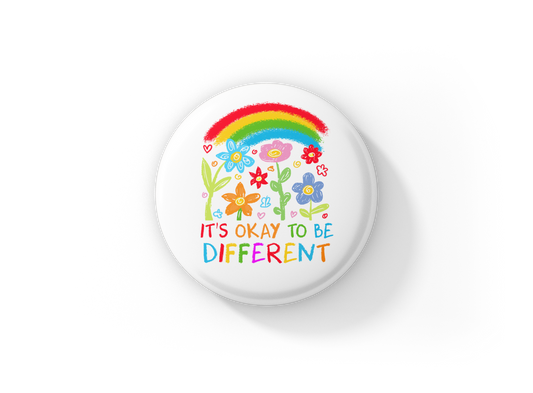 It's Ok To Be Different Pin Back Button, Magnet