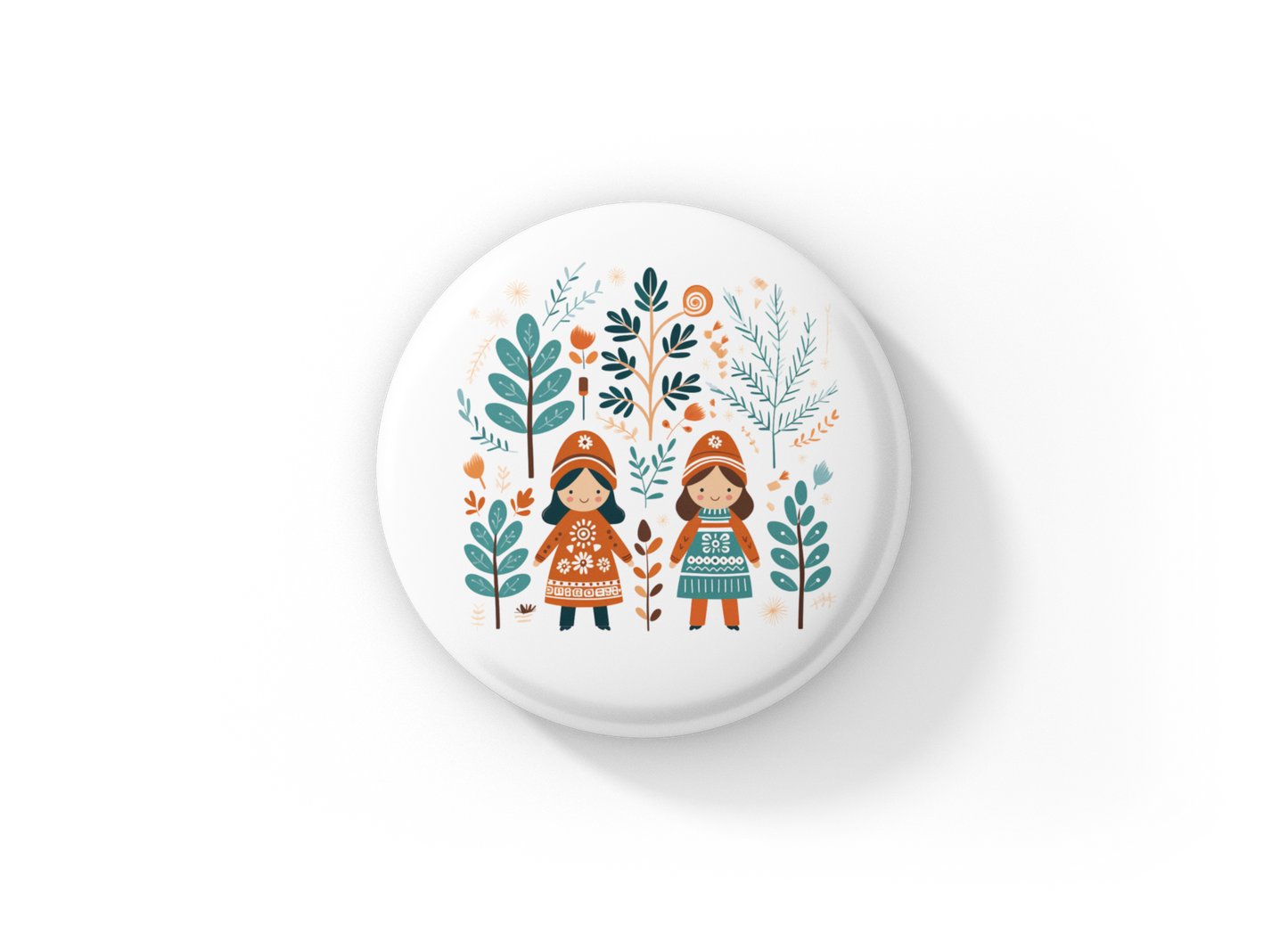 Nordic Pin Back Button, Magnet