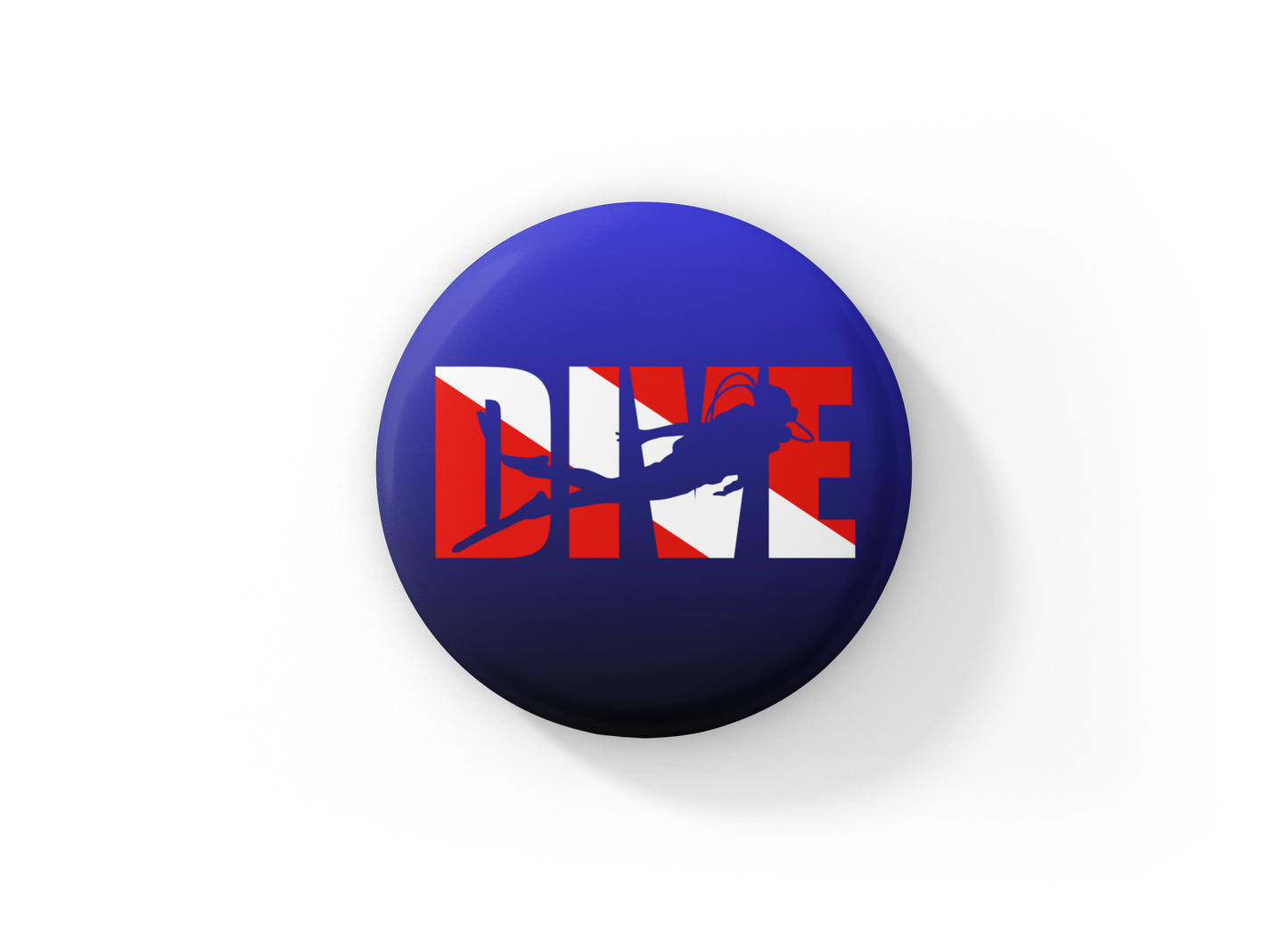 Dive Pin Back Button, Magnet