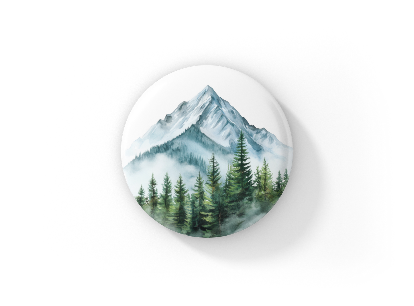 Mountain Wilderness Pin Back Button, Magnet