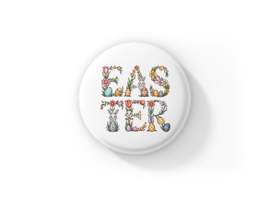 Easter Pin Back Button, Magnet