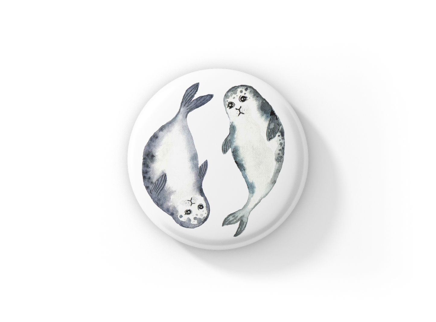 Seals Pin Back Button, Magnet