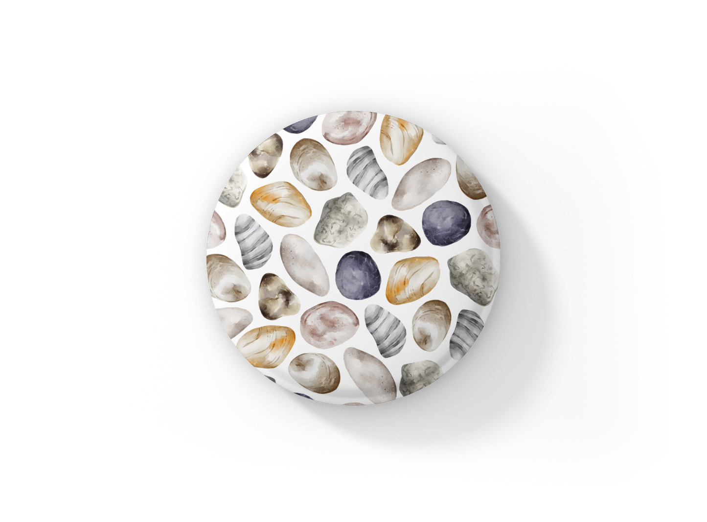 Sea Shell 2 Pin Pin Back Button, Magnet, Keychain
