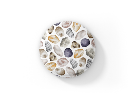 Sea Shell 2 Pin Pin Back Button, Magnet, Keychain