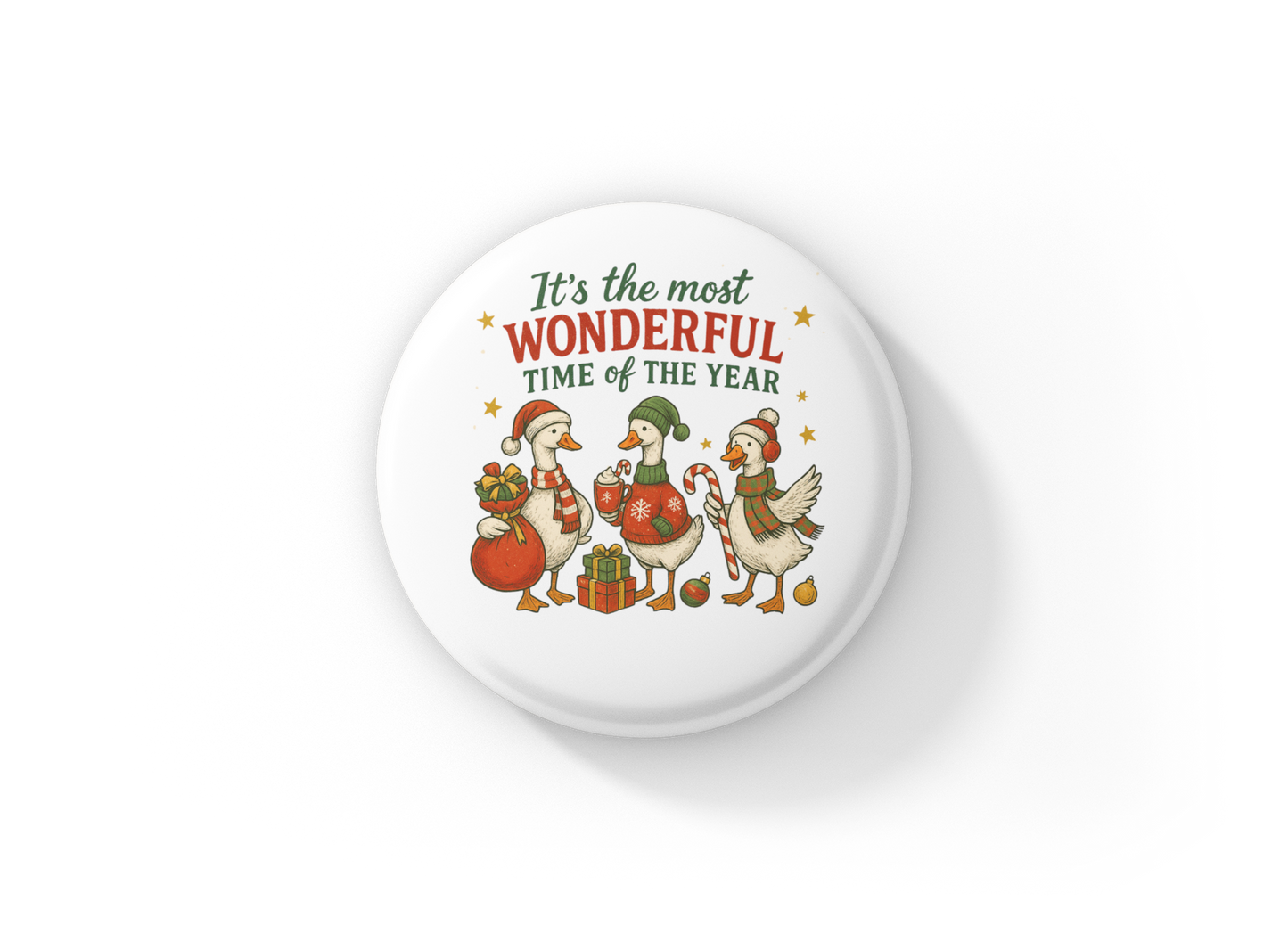 It's The Most Wonderful Time Pin Back Button, Magnet