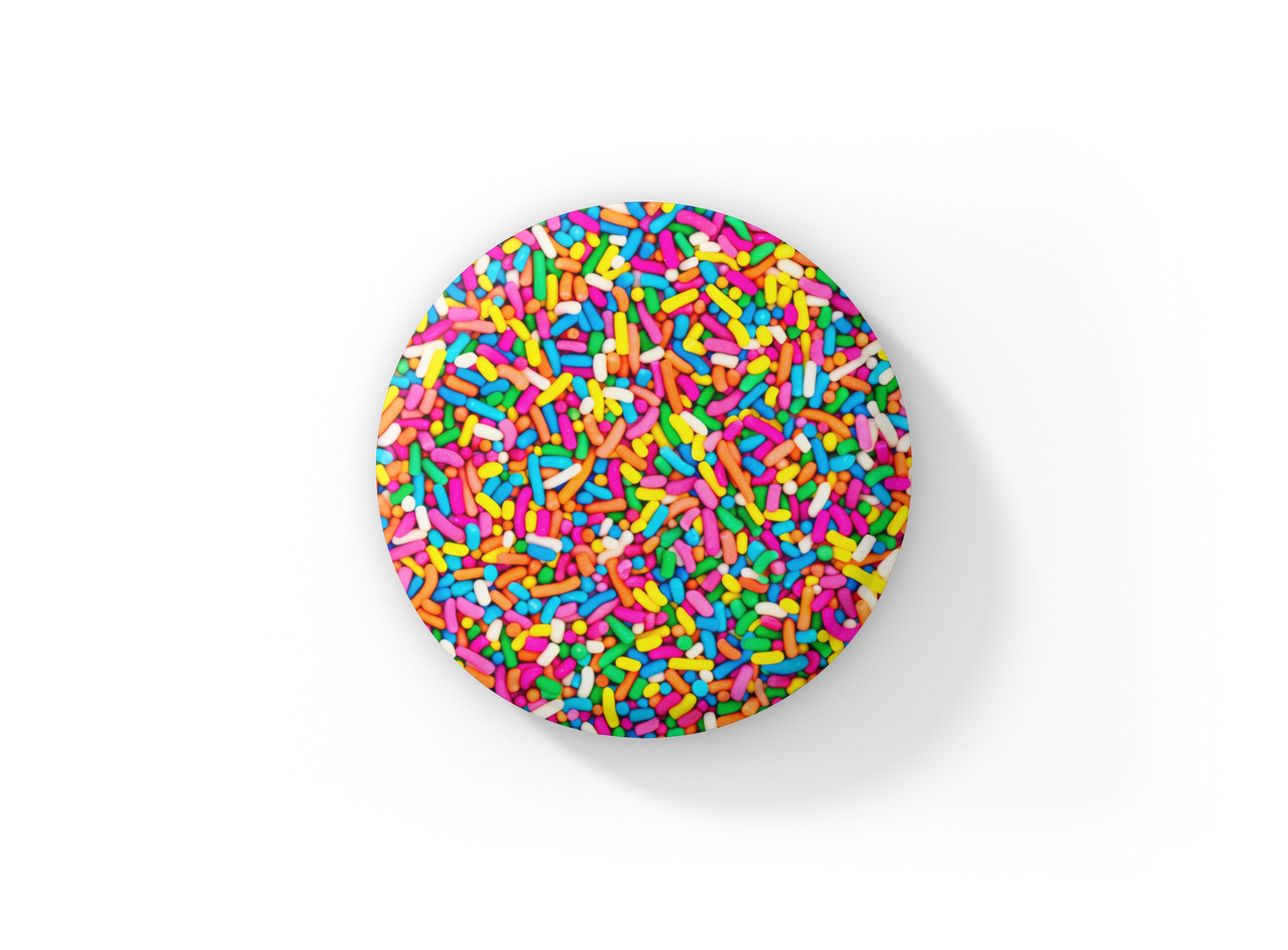 Sprinkles Pin Back Button, Magnet