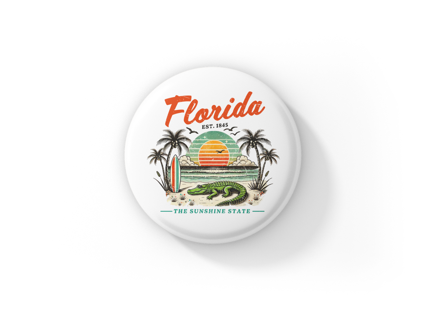 Florida Pin Back Button, Magnet
