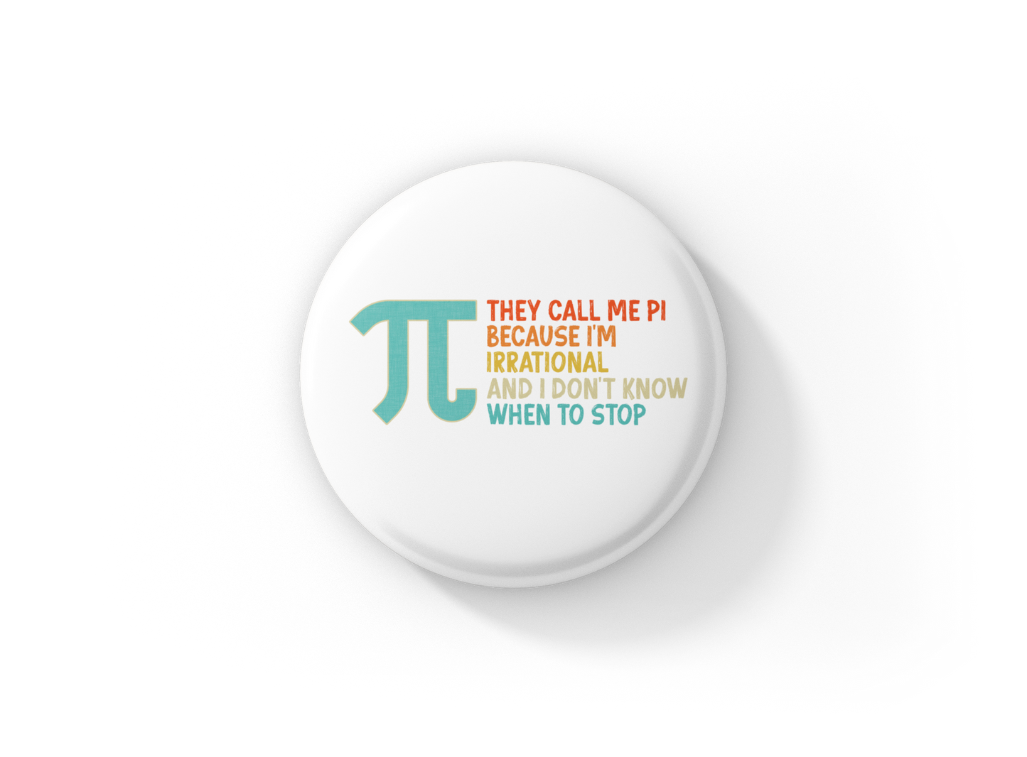 Pi Pin Back Button, Magnet