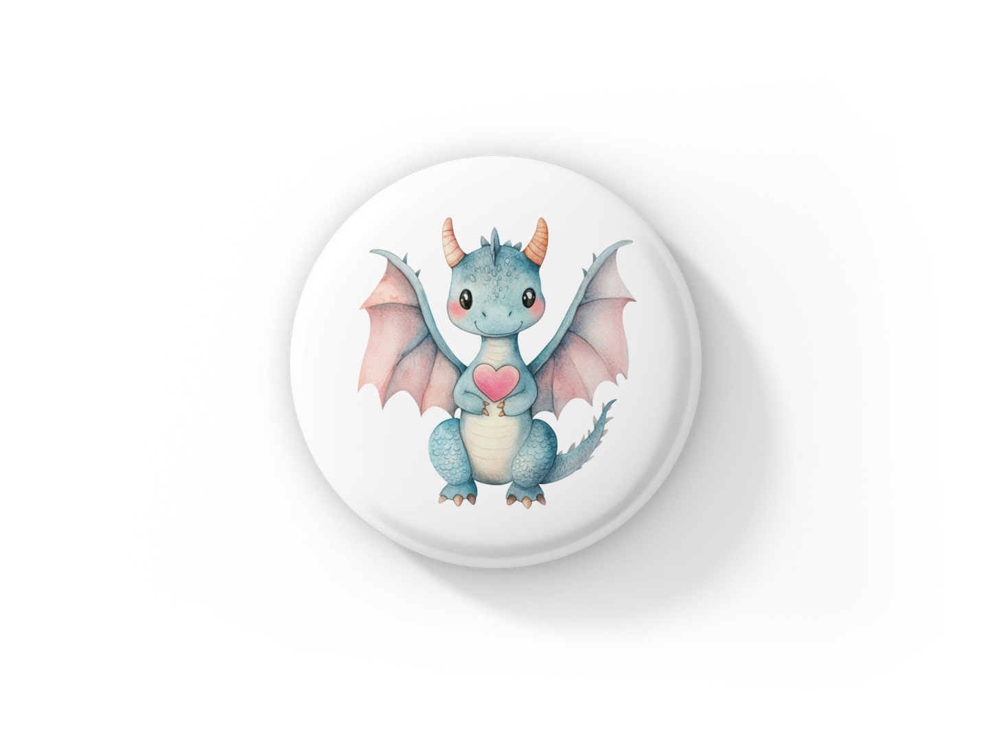 Dragon Pin Back Button, Magnet