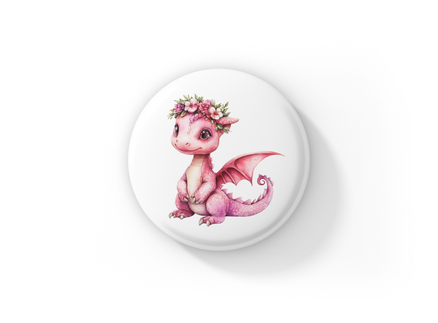 Dragon Pin Back Button, Magnet