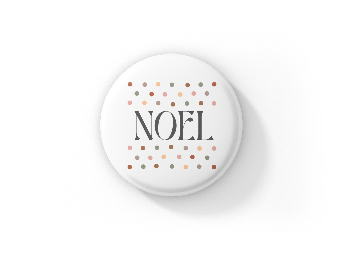 Noel Pin Back Button, Magnet