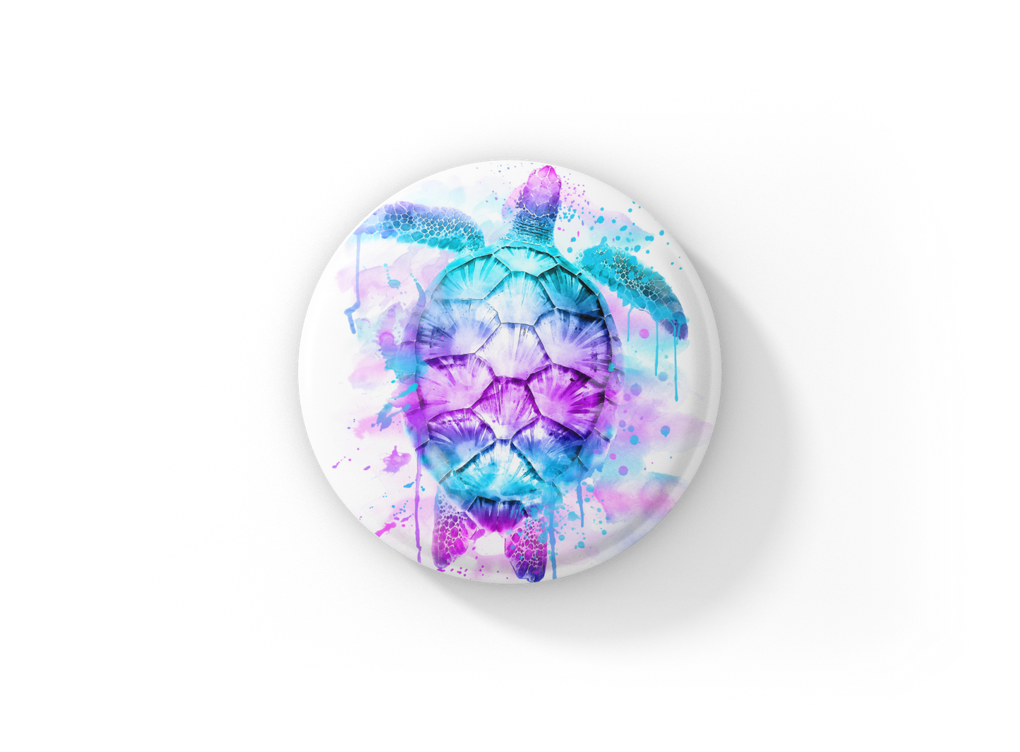 Sea Turtle Pin Back Button, Magnet, Keychain