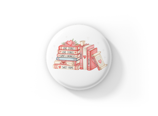 Love Stories Pin Back Button, Magnet