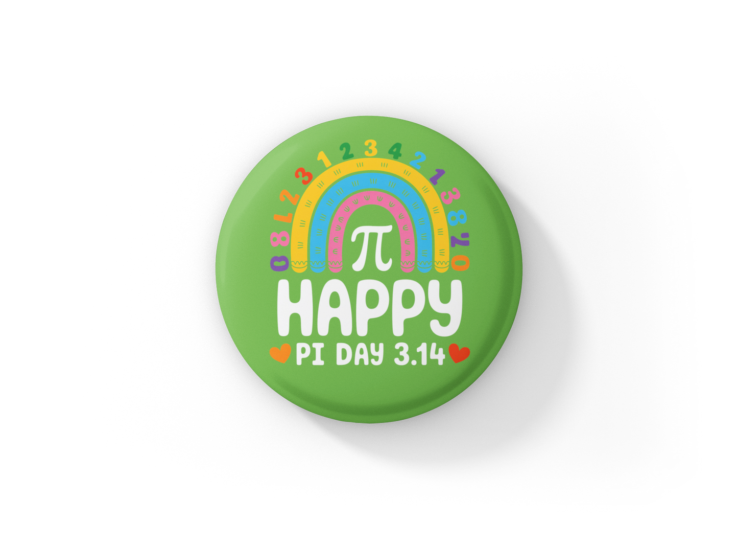 Happy Pi Day Pin Back Button, Magnet