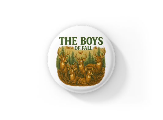 The Boys of Fall Pin Back Button, Magnet