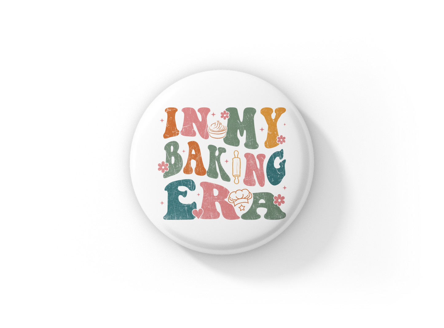 In My Baking Era Pin Back Button, Magnet