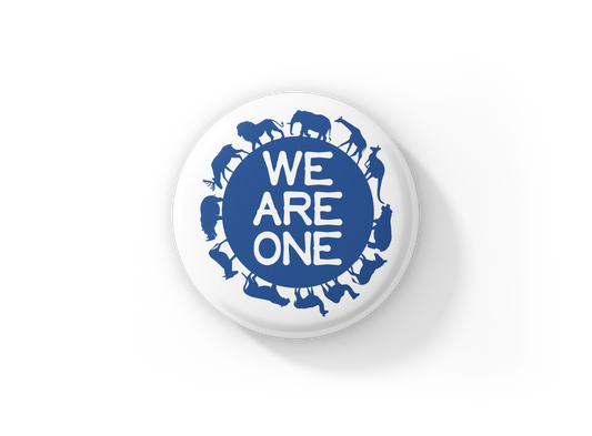 We Are One Pin Back Button, Magnet