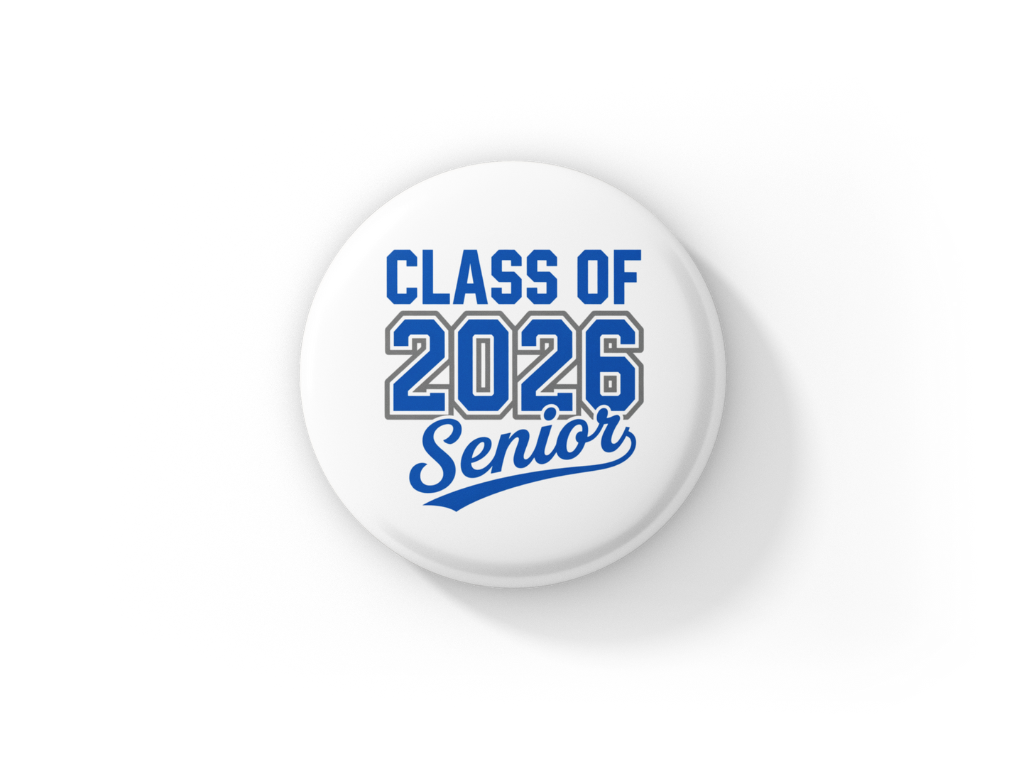 Class Of 2026 Senior Pin Pin Back Button, Magnet