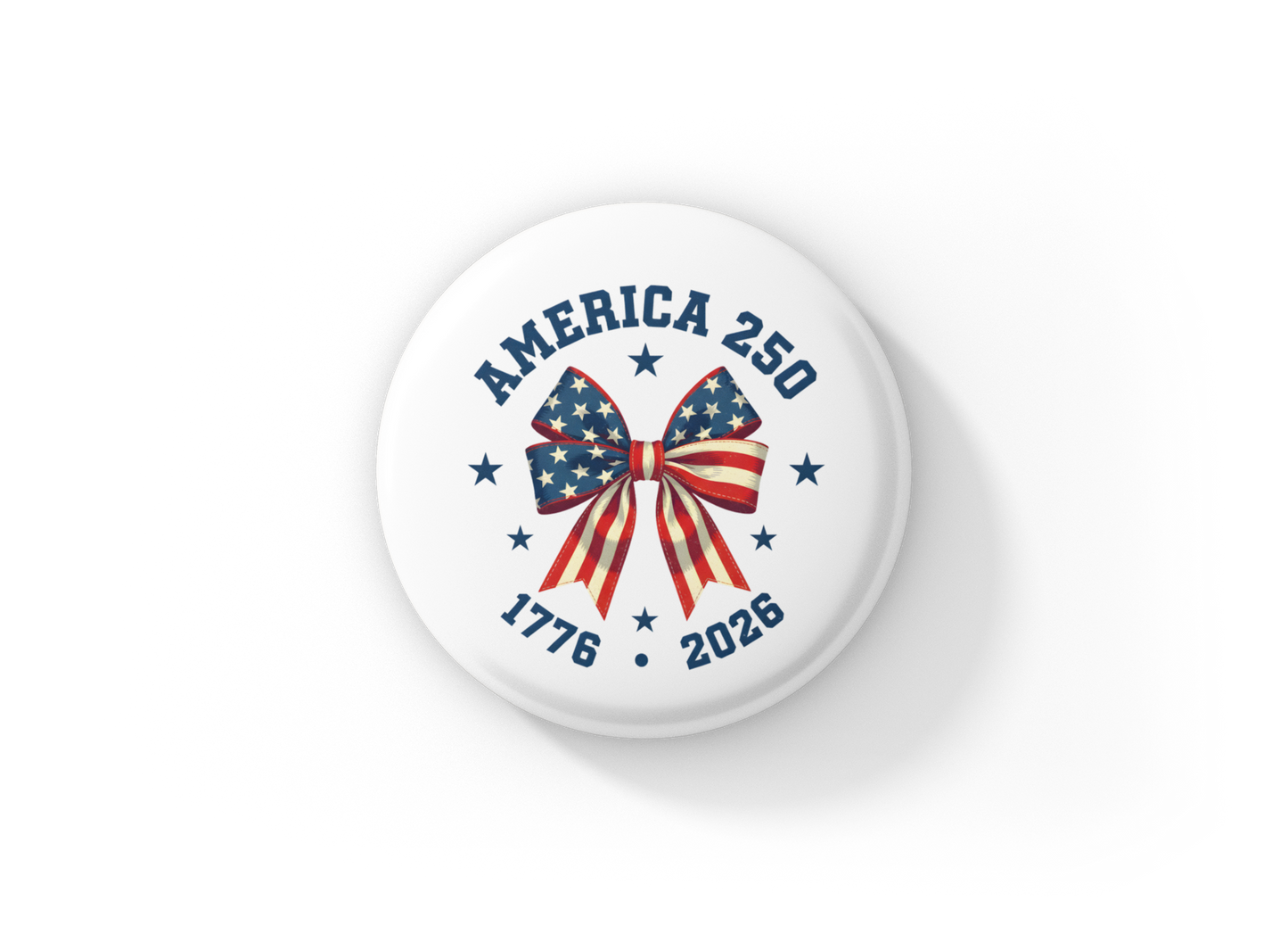 America 250 Pin Back Button, Magnet