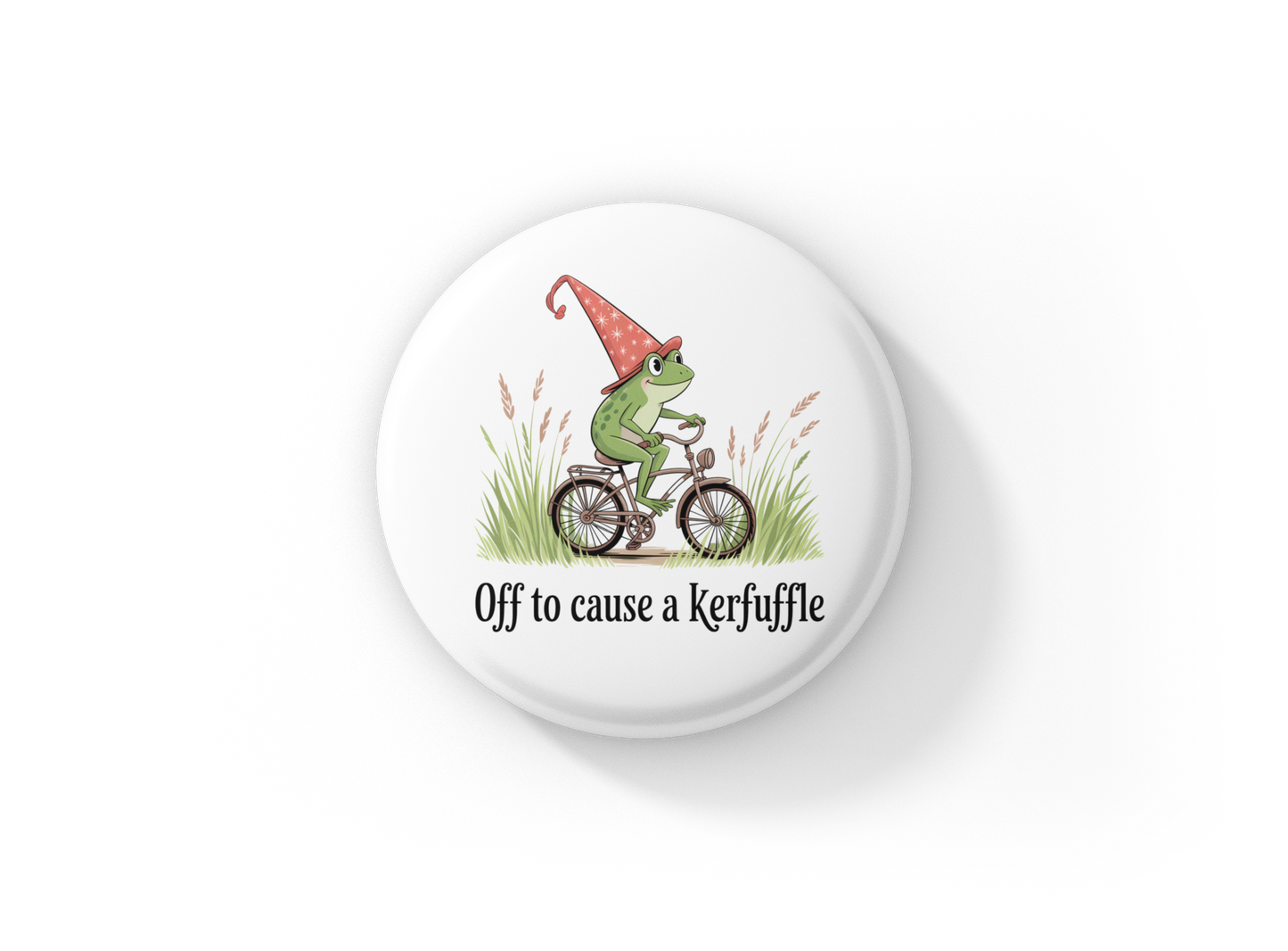 Off To Cause A Kerfuffle Pin Back Button, Magnet