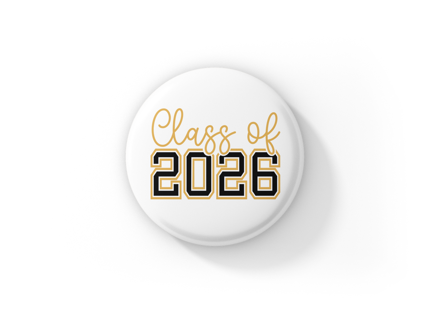 Class Of 2026 Pin Pin Back Button, Magnet