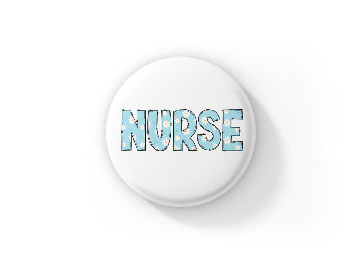 Nurse Pin Back Button, Magnet