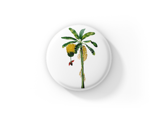 Banana Tree Pin Back Button, Magnet, Keychain