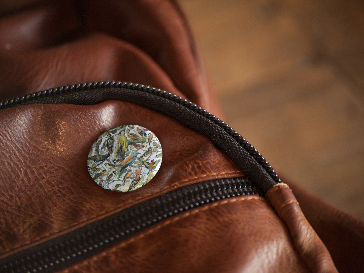 Birds Pin Back Button, Magnet, Keychain