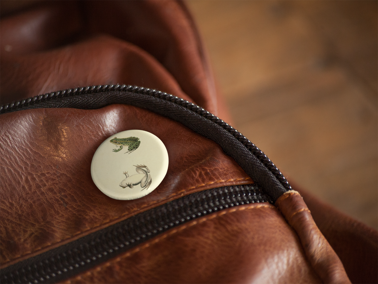 Leopard Frog Pin Back Button, Magnet, Keychain