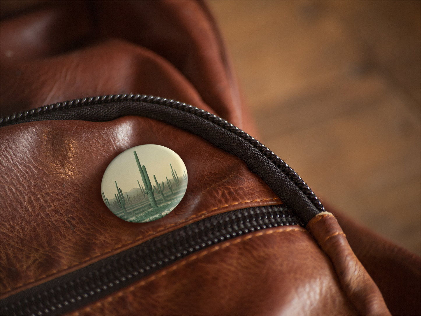 Saguaro Cactus Pin Back Button, Magnet, Keychain Draft