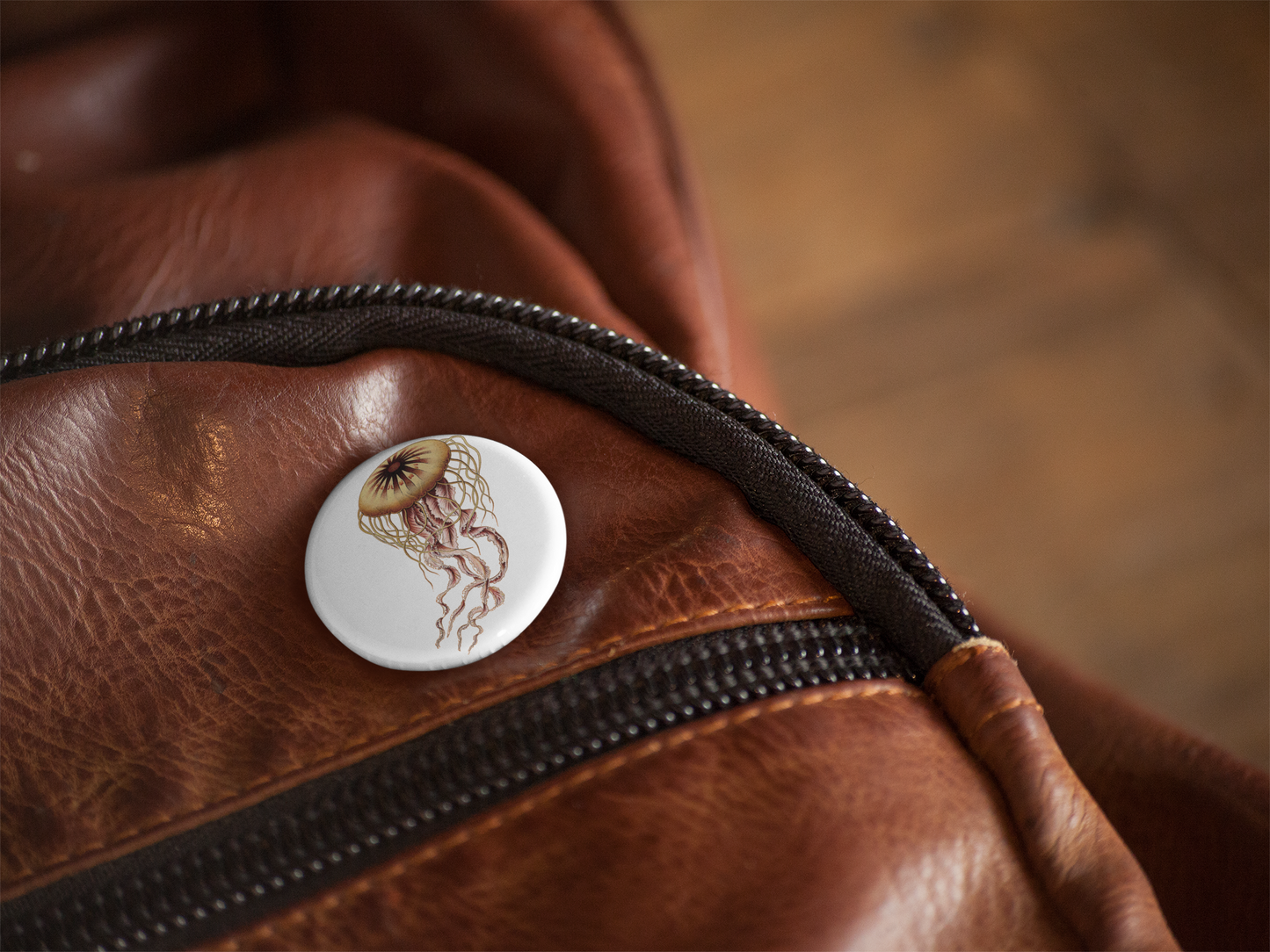 Jellyfish Pin Back Button, Magnet, Keychain